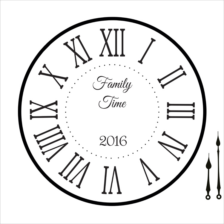 750x748 family time - Time Clock Drawing