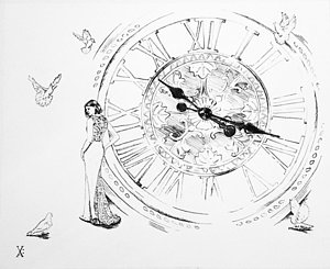 300x245 time clock drawings - Time Clock Drawing