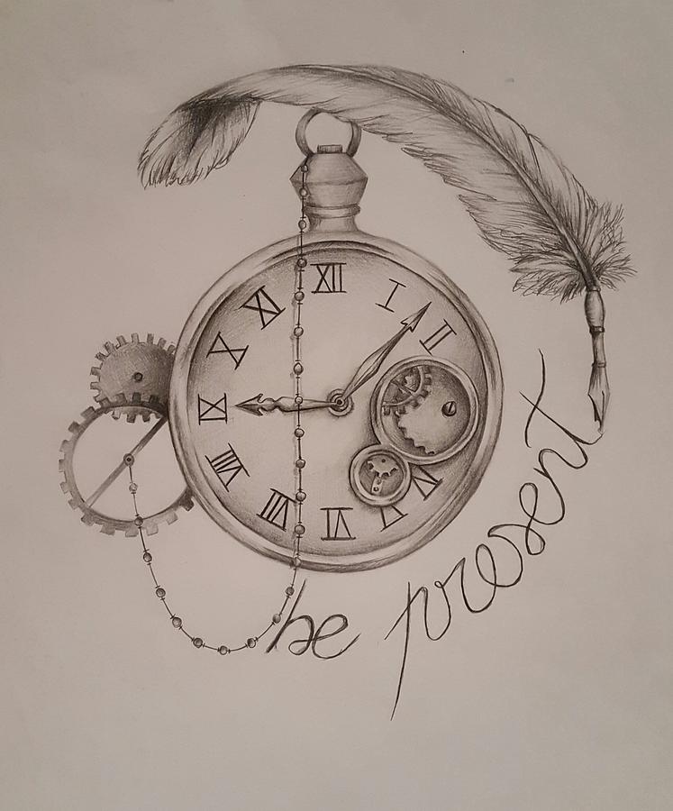 Time Clock Drawing at Explore collection of Time