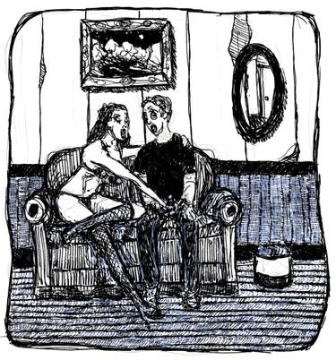 375x402 Masturbation Drawings For Sale Saatchi Art - Timer Drawing