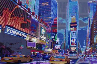 375x250 times square - Times Square Drawing