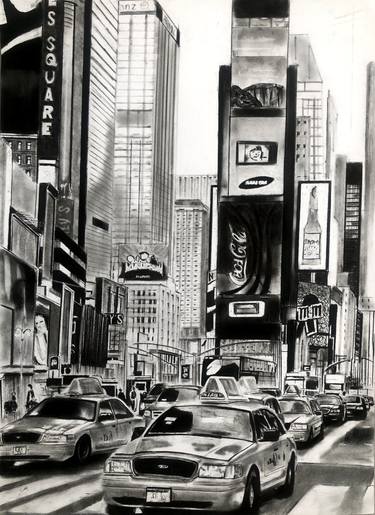 375x515 times square drawing - Times Square Drawing