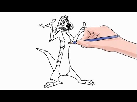 480x360 How To Draw Timon Easy Step - Timon Drawing