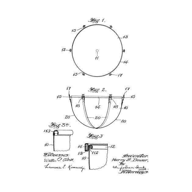630x630 tuning device for timpani vintage patent hand drawing - Timpani Drawing