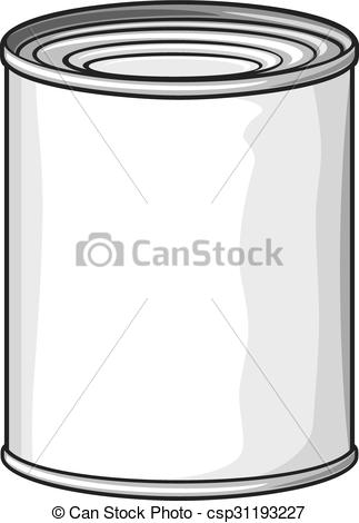 323x470 Food Tin Can - Tin Can Drawing