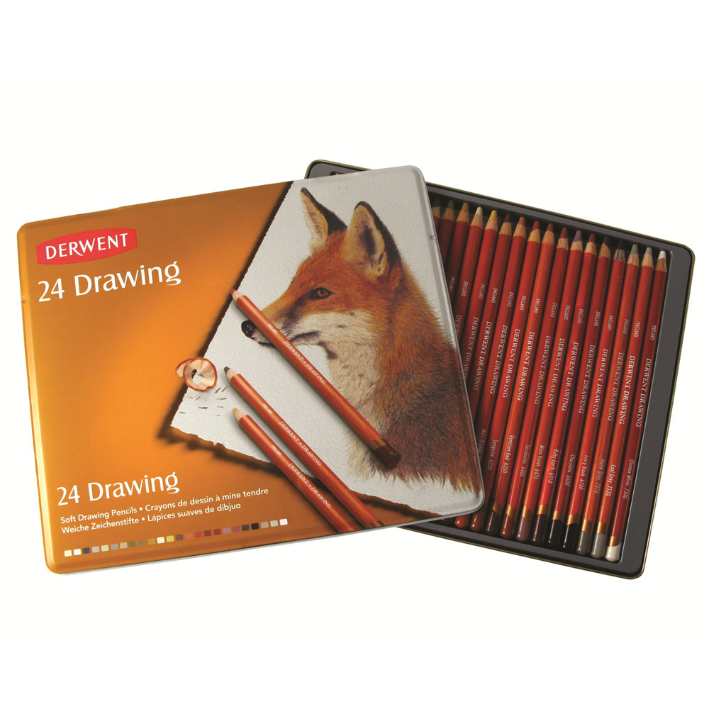1000x1000 derwent drawing pencils tin - Tin Drawing