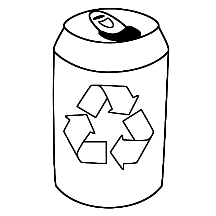 700x700 Drink Tin With Symbol - Tin Drawing