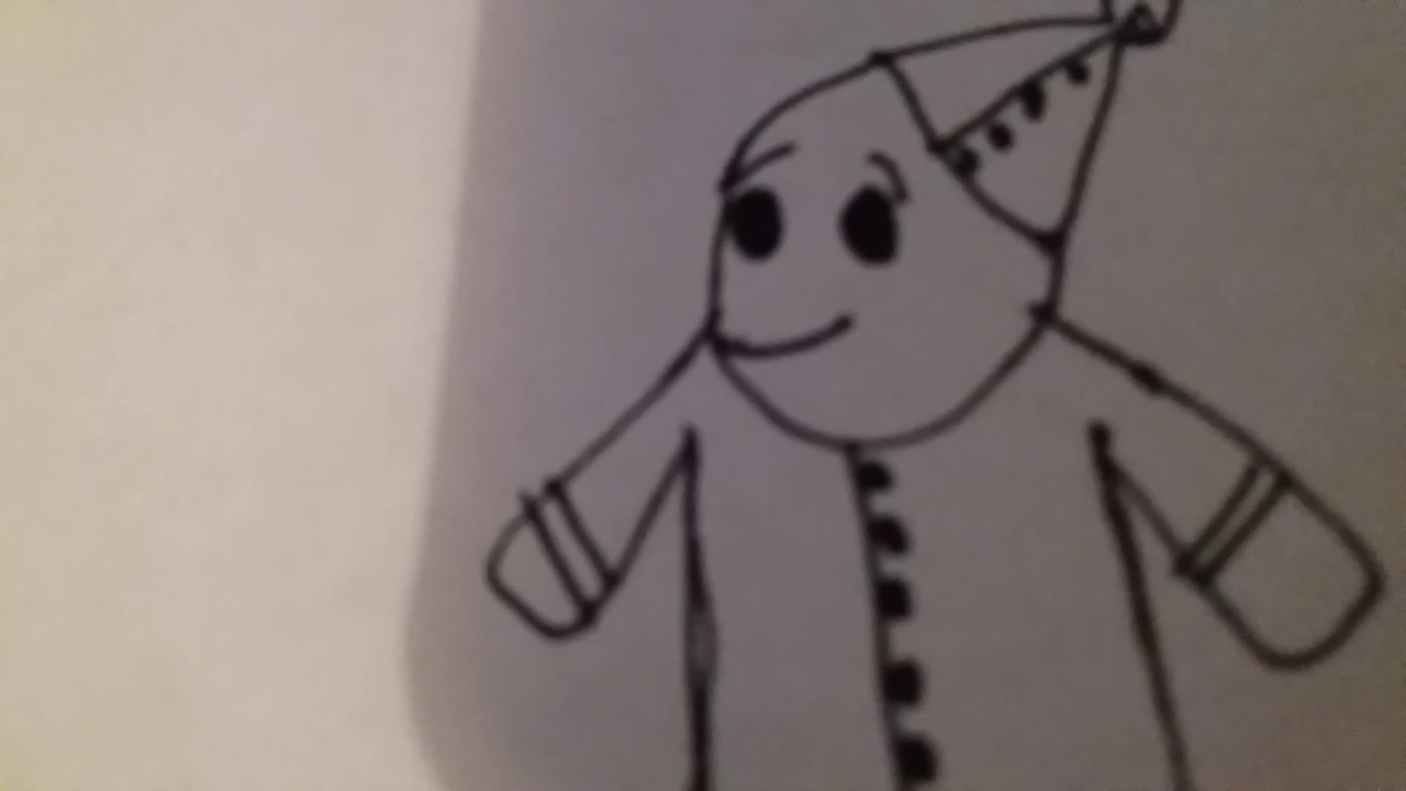 1280x720 How To Draw A Cute Tin Man!! Pea - Tin Drawing