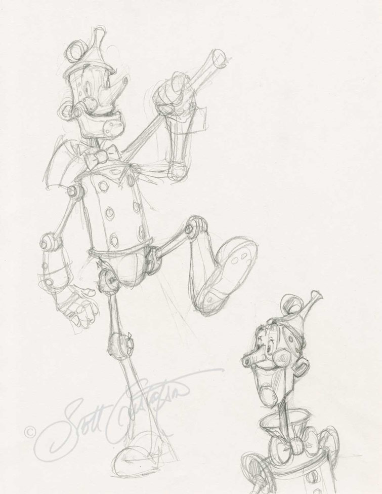 755x975 The Tin Man - Tin Man Drawing