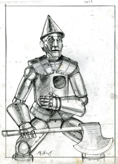 231x320 The Wizard Of Oz Tin Man Heart Fantasy Spiderwebart Gallery - Tin Man Drawing