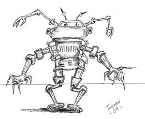 300x246 Tin Man Drawing - Tin Man Drawing