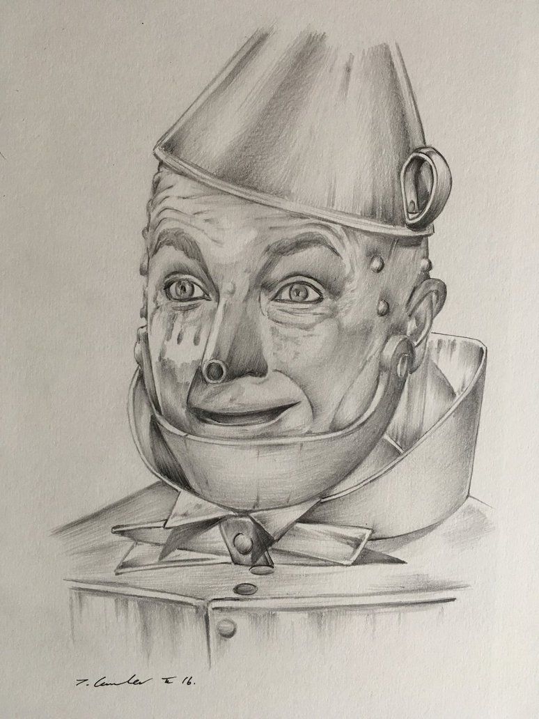 774x1032 Tin Man Drawing Wizard Of Oz Art - Tin Man Drawing