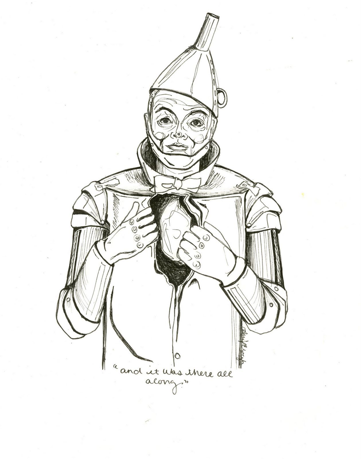 1259x1600 wizard of odd clip art the tin man from the wizard of oz clip - Tin Man Drawing