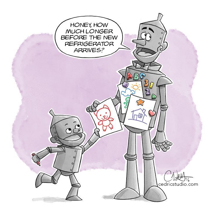 720x720 cute tin man cartoon drawing i love the little boy tin man, he is - Tin Man Drawing