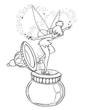 300x385 Disney Tinkerbell Tinkerbell And Friends Coloring Pages - Tinkerbell And Friends Drawing