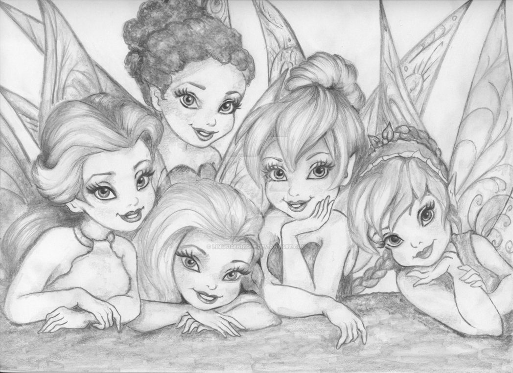 1048x763 Siluetas Fairy Coloring, Disney - Tinkerbell And Friends Drawing