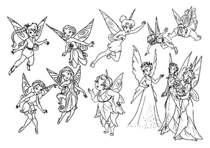 Tinkerbell And Friends Drawing at PaintingValley.com | Explore ...