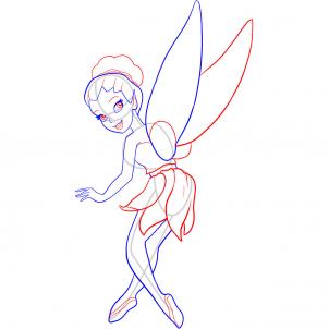302x302 Tinkerbell Wings Drawing - Tinkerbell And Friends Drawing