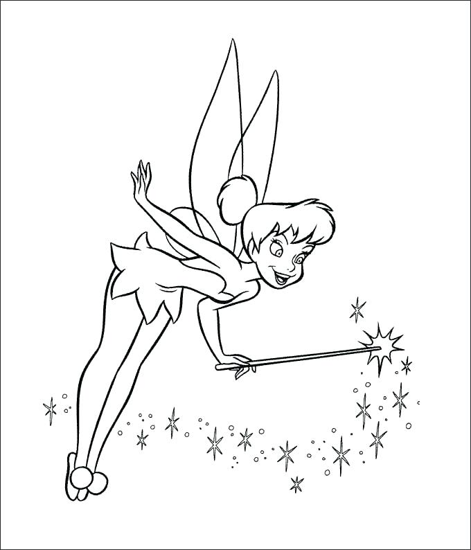 680x794 Coloring Pages Of Free Tinkerbell Printable And Friends - Tinkerbell And Friends Drawing