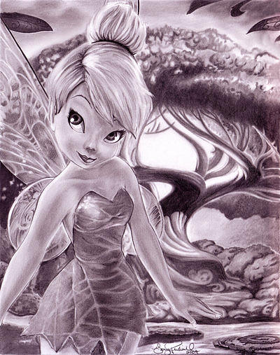 400x507 Tinkerbell Drawing - Tinkerbell Drawing