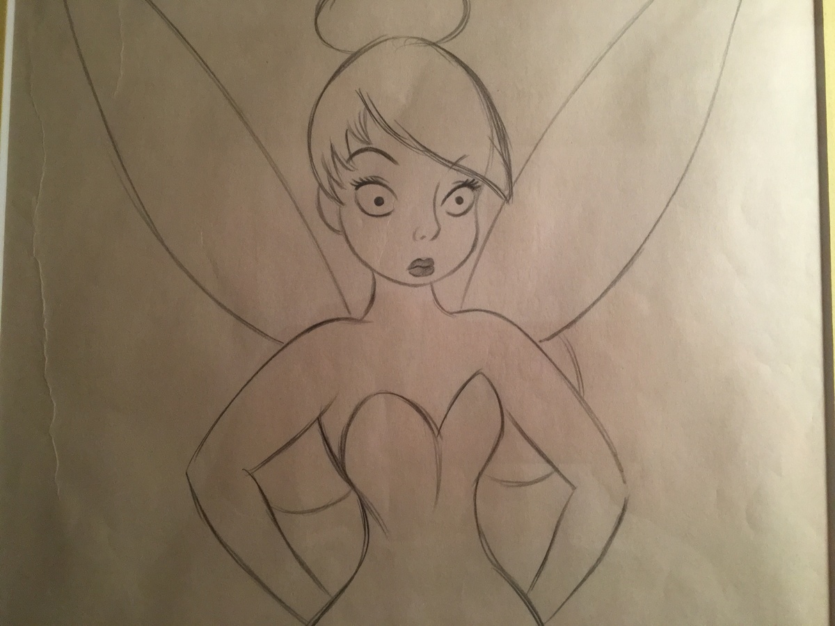 1200x900 Tinkerbell Drawing From Peter Pan - Tinkerbell Drawing