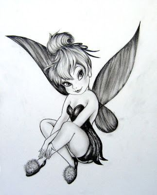 323x400 Exotic Tattoo Designs Tinkerbell Tattoos Fairy Tattoo Designs - Tinkerbell Drawing