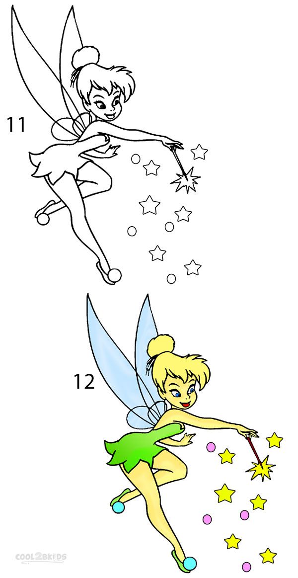 600x1163 how to draw tinkerbell step rock painting tinkerbell drawing - Tinkerbell Drawing Step By Step