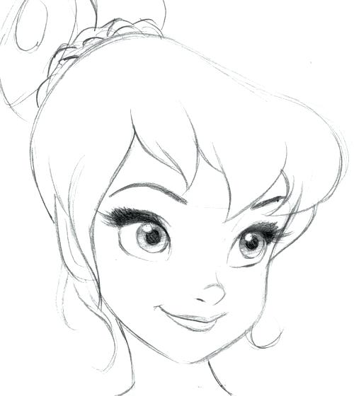 500x560 tinker bell drawing drawing this for daughter tinkerbell drawing - Tinkerbell Drawing Step By Step