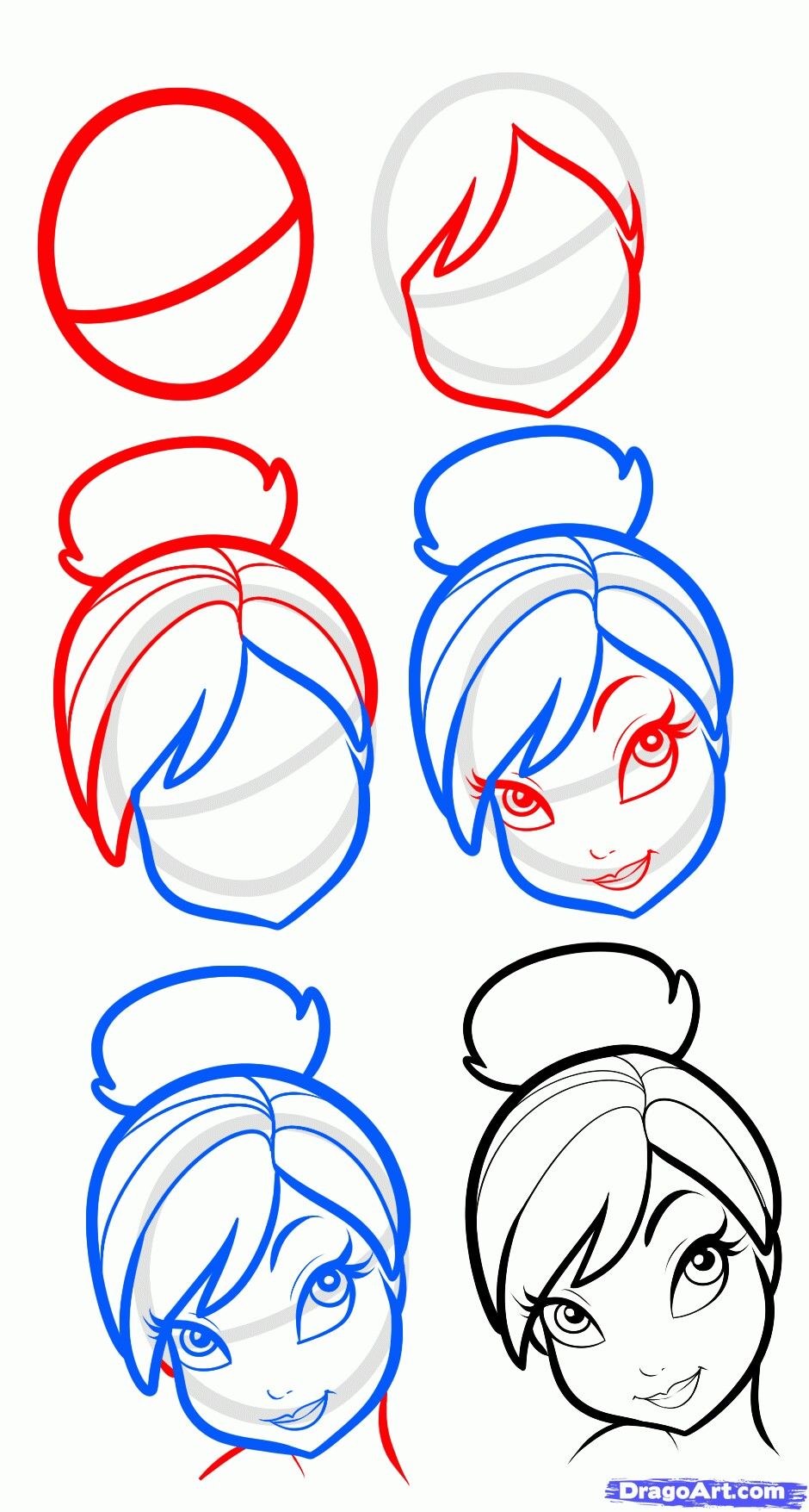 940x1755 Tinkerbell Step - Tinkerbell Drawing Step By Step