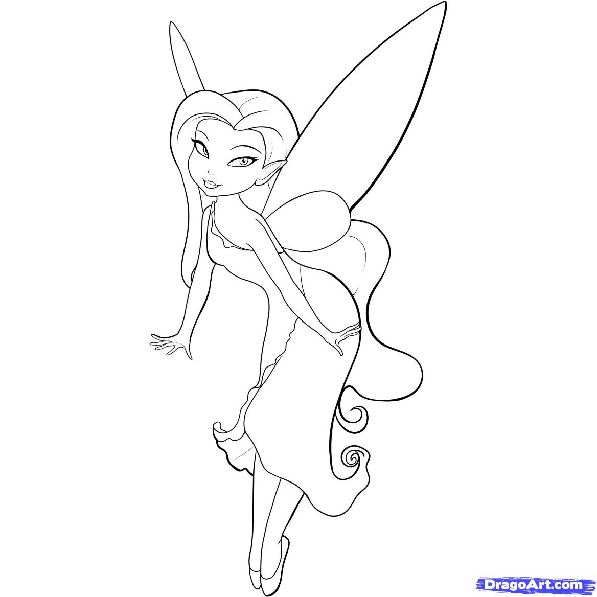 1168x1168 How To Draw Silvermist, Step - Tinkerbell Easy Drawing