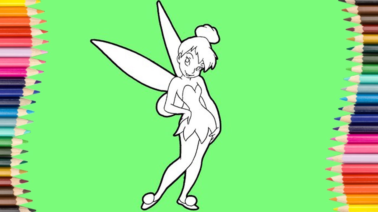 1280x720 How To Draw Tinkerbell - Tinkerbell Easy Drawing