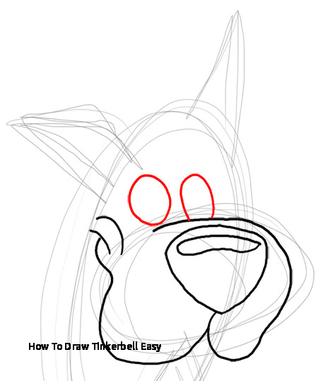 450x539 How To Draw Tinkerbell Easy How To Draw Scooby Doo Step - Tinkerbell Easy Drawing