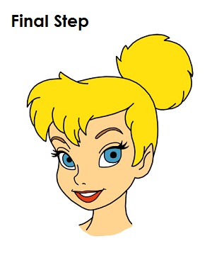 300x388 How To Draw Tinkerbell - Tinkerbell Easy Drawing