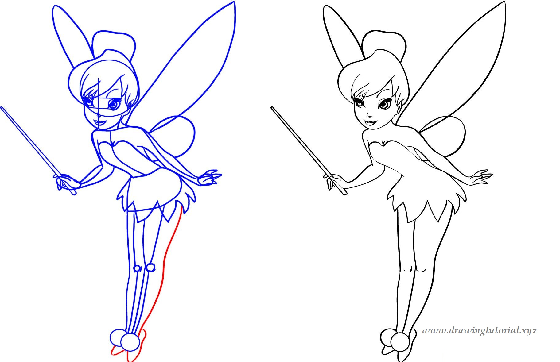 Tinkerbell Easy Drawing at Explore collection of