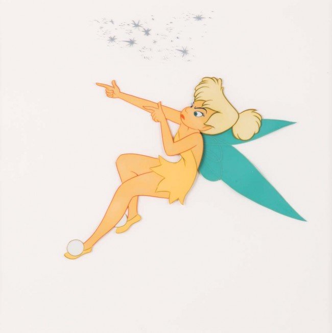 650x652 Tinkerbell Original Production Cel From Peter Pan - Tinkerbell Original Drawing