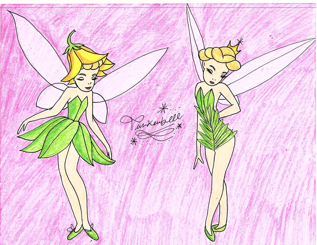 1017x786 Tinkerbell Original Drawing - Tinkerbell Original Drawing