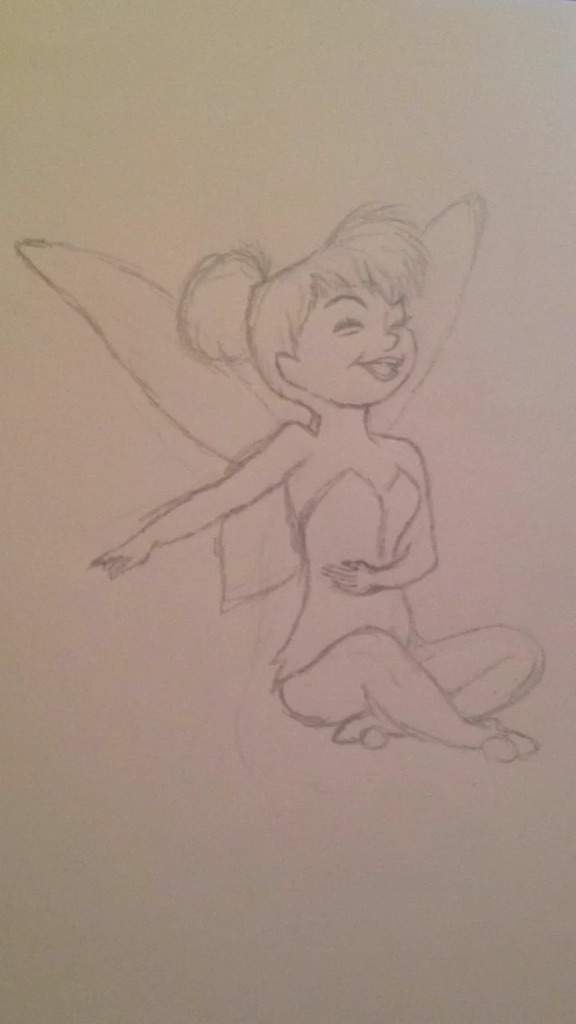 576x1024 Tinkerbell Drawn Painted Disney Amino - Tinkerbell Original Drawing