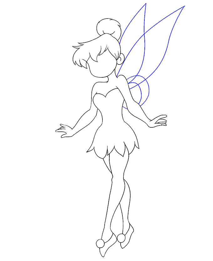 680x830 Collection Of Free Tinkerbell Drawing Original Download On Ui Ex - Tinkerbell Original Drawing