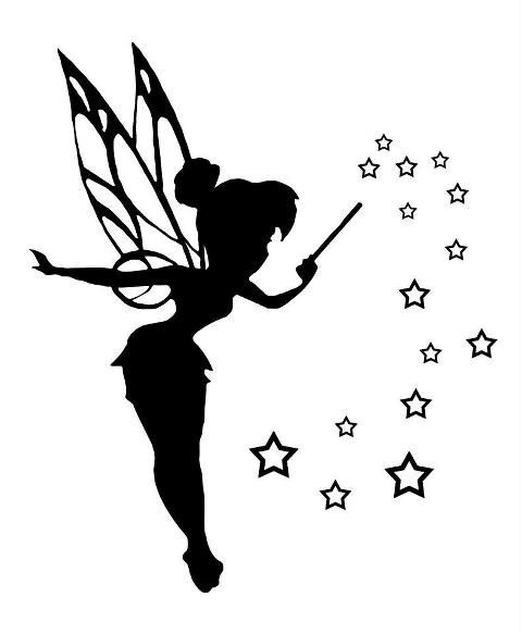 Tinkerbell Black And White Ideas About Tinker Bell Tattoo - Tinkerbell Outl...