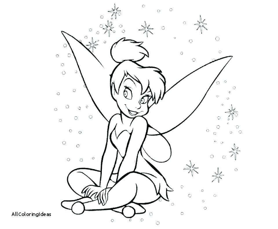 960x791 Coloring Pages Peter Pan And Tinkerbell Outline Drawing At Free - Tinkerbell Outline Drawing