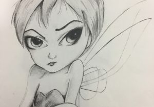 300x210 pencil sketches of tinkerbell tinkerbell pencil sketchalexamezcua - Tinkerbell Pencil Drawing