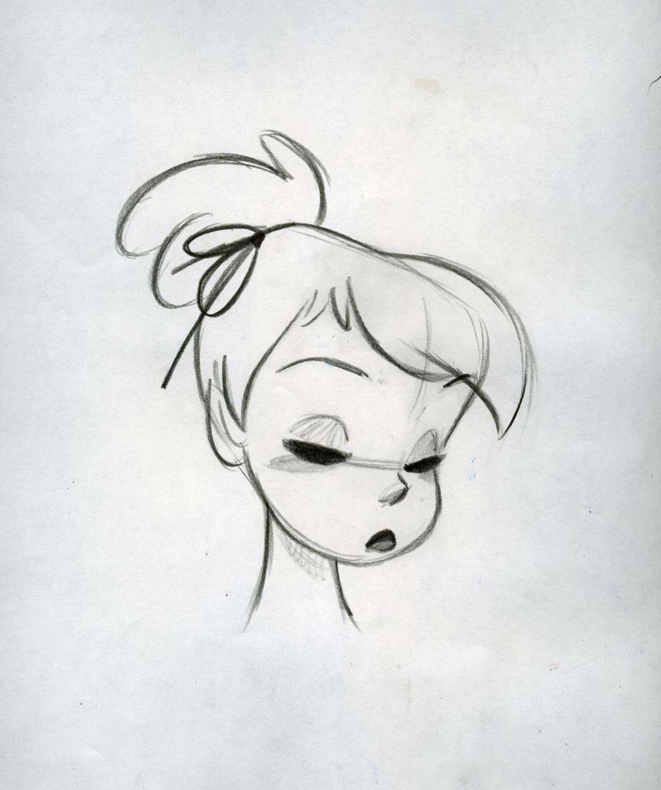 950x1136 steve thompson drawing of tinkerbell faith trust and pixie dust - Tinkerbell Pencil Drawing