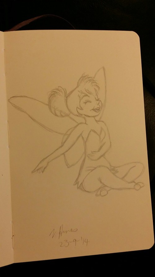 500x889 Tinkerbell Pencil Drawing - Tinkerbell Pencil Drawing
