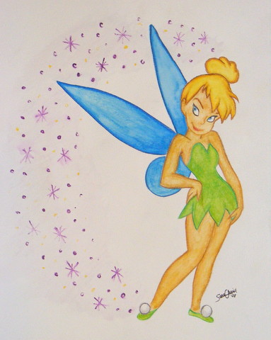 Tinkerbell Pencil Drawing at PaintingValley.com | Explore collection of ...