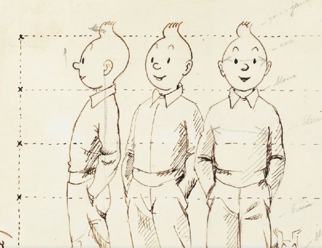 638x492 original tintin drawings don't come cheap particularly recently - Tintin Drawing