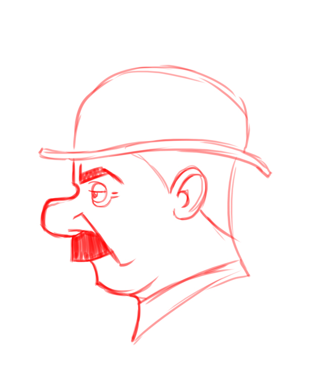 626x760 Drawing Tintin Part Four - Tintin Drawing