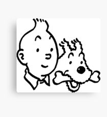 210x230 Tintin Drawing Canvas Prints Redbubble - Tintin Drawing