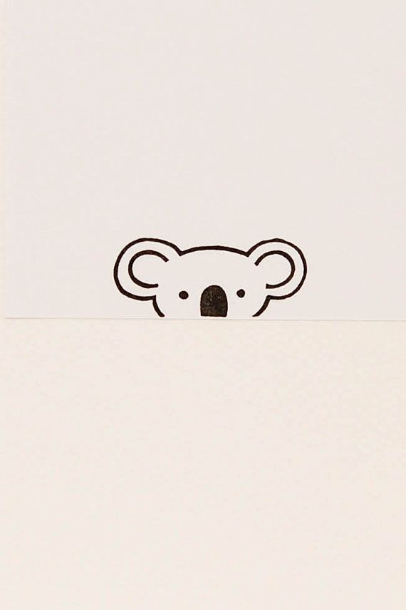 570x855 a friendly koala peek a boo stamp - Tiny Drawings