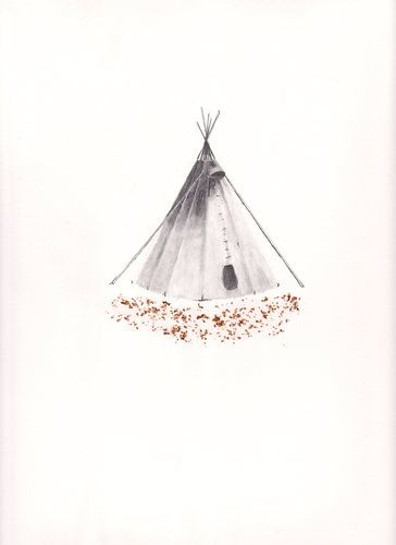 364x500 from la loba art tattoos, drawings, tattoo drawings - Tipi Drawing