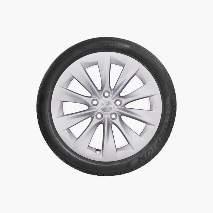 852x852 model x slipstream wheel and winter tire package - Tire Drawing